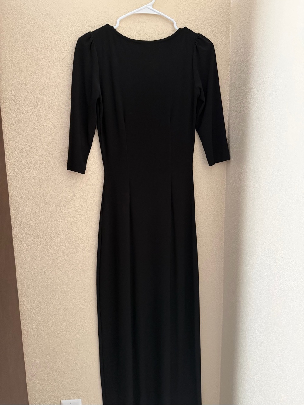 Leona Edminston Black Long Sleeve Maxi Dress